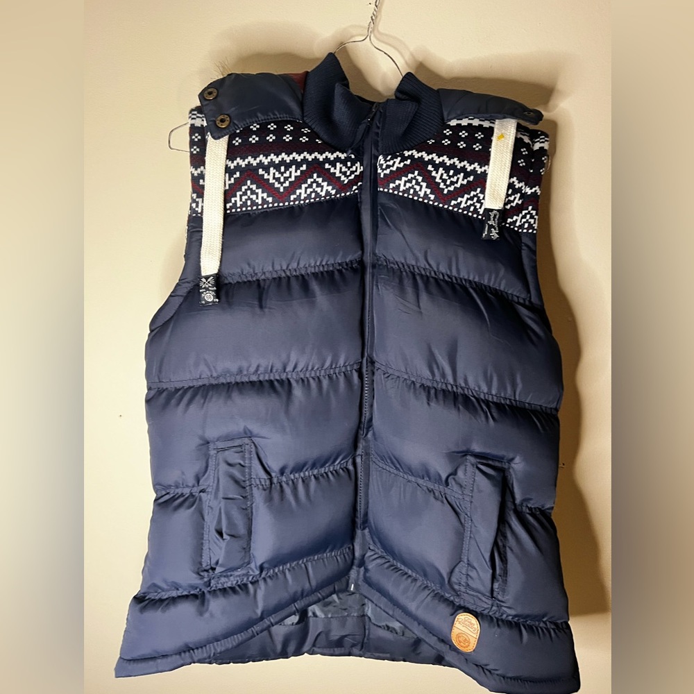 Tokyo Laundry Hooded Puffer Vest Size medium